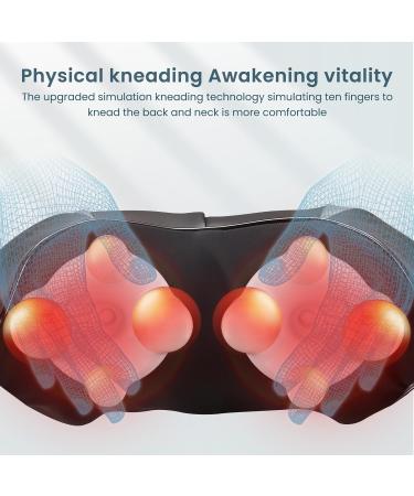 Shoulder Neck Massager with Heat - 3D Shiatsu Kneading Back Massage Device for Muscle Pain Relief | International Shipping - Buy Online on GoSupps.com