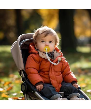 WeSweet BPA Free Silicone Pacifier Chain - Gift-Ready Baby Strap for Boys & Girls - Green & White - Buy Online on GoSupps.com