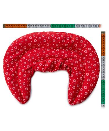 Shop the Best Neck Pillow with Stand-Up Collar | Hearts-Red Cherry Stone Heat Pad for Ultimate Comfort - Buy Online on GoSupps.com