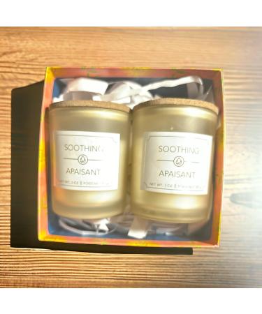 Tranquil Calme Natural Aromatherapy Scented Candle Set - Pack of 2 in Gift Box | International Shipping Available - Buy Online on GoSupps.com