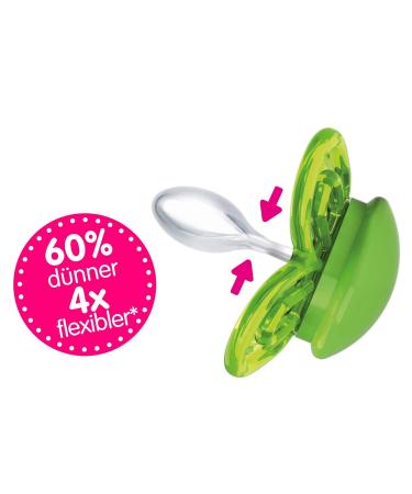 Mam Perfect Schnuller - Baby Pacifier for Healthy Dental & Jaw Development | SkinSoft Silicone | 0-6 Months | Pink | Includes Pacifier Box - Buy Online on GoSupps.com