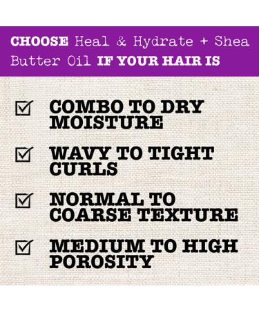 Maui Moisture Heal & Hydrate Shea Butter Shampoo & Conditioner - Vegan, Silicone, Paraben, Sulfate-Free - 13 Fl Oz - Buy Online on GoSupps.com