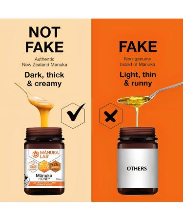 Manuka Lab Certified MGO 525+ Manuka Honey 250g - Powerful Antimicrobial for Wound Healing | Premium Quality from New Zealand - Buy Online on GoSupps.com
