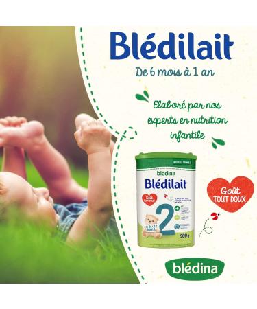 Bl dina Bl dilait 2 Baby Milk Powder From 6 Months to 12 Months 900 g (Box3) - Buy Online on GoSupps.com