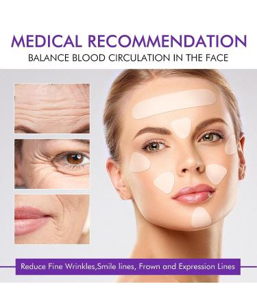 VERYCOZY Forehead Wrinkle Patches - 100 PCS Face Tape for Smooth Fine Lines & Wrinkles | Invisible Silicone Patches for Overnight Reduction on Forehead, Eyes, Around Mouth & Upper Lip - Buy Online on GoSupps.com