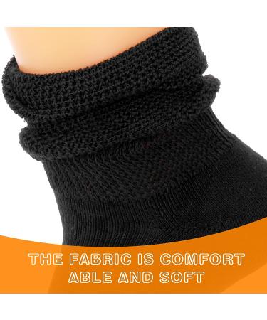 WLLHYF Extra Wide Black Socks for Swollen Feet, Bariatric, Lymphedema & Diabetes - Cast Sock Included - Buy Online on GoSupps.com