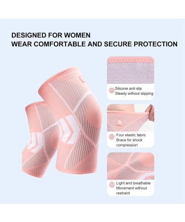 Buy Sports Knee Pads - Running Knee Protector & Support Braces - Breathable & Elastic - 2 Pcs Knee Support for Exercise (M - Buy Online on GoSupps.com