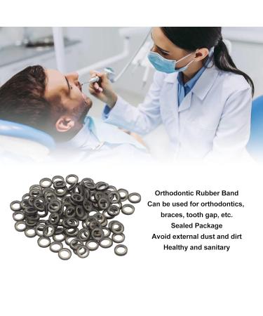 Orthodontic Rubber Bands - 500 Pieces 1/8 Inch Black - Professional Portable Braces for Tooth Gaps - Buy Online on GoSupps.com