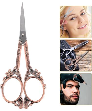 Buy Portable Beauty Scissors - Wear-Resistant Reusable Eyebrow & Nose Hair Scissors | Dark Red | International Shipping Available - Buy Online on GoSupps.com