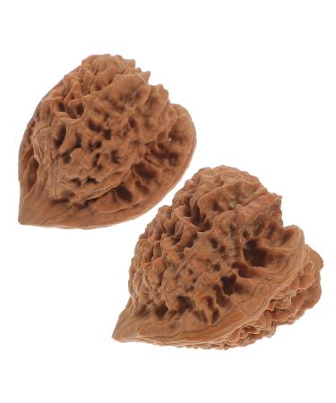 Ultechnovo 2st walnut-fitness handball spiritual baoding balls hand trainer ball chinese health finger movement handball hand rotation ball walnut hand sport blushing walnut nucleus