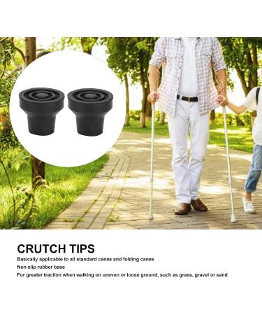 10Pcs Cane Tips Rubber Skid Resistance Wearproof Walking Crutch Tips for Standard and Folding Walking Sticks (12mm) - Buy Online on GoSupps.com