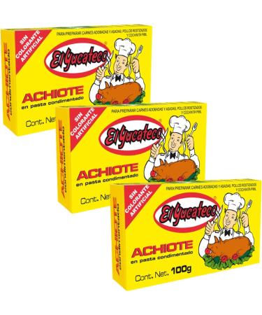 MexGrocer MexGrocer El Yucateco Achiote P te 100 g Lot de 3