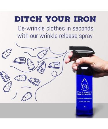 Tom & Sheri's 32oz Plant-Based Wrinkle Release Spray & Static Guard - Iron in a Bottle - Buy Online on GoSupps.com
