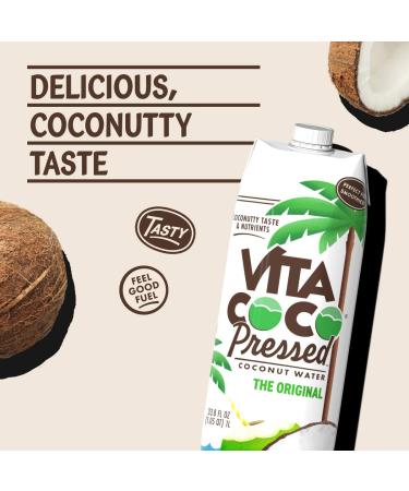 Vita Coco Pressed Coconut Water 1L - Pure and Refreshing Hydration - Buy Online on GoSupps.com