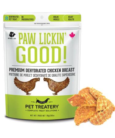 The Granville Island Pet Treatery|Dehydrated Protein Chicken Breast Treat for Dogs & Cats Slowly Dehydrated Raw Single Ingredient Maintain Nurtients Vitamins and Healthy Oils Made in Canada 80g Chicken 80 g (Pack of 1)