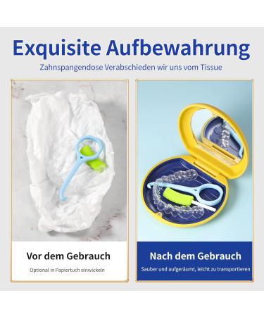 Annhua Yellow Braces Box | Dento Box for Aligners & Mouth Guards - International Shipping - Buy Online on GoSupps.com