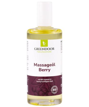 Greenendoor Natural Cosmetics Massage Oil Berry 100ml berry fruity fragrance for romantic moments vegan without silicone mineral oils natural massage oil gifts