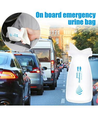 Travel Urinal Bag Mini Unisex Temporary Toilet | Travel Urinal Toilet for Men Pregnant Women Children and Patients Coatuiyo - Buy Online on GoSupps.com