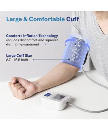 Alcedo Blood Pressure Monitor - Automatic Upper Arm BP Machine with Large Cuff 2X 120 Memory - FSA/HSA Eligible International Shipping Available - Buy Online on GoSupps.com