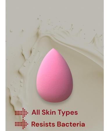 Original Pro Makeup Sponge Beauty Blender - Washable Reusable Vegan Foundation Blender (Pink) | Soft Foam for Flawless Blending - Buy Online on GoSupps.com