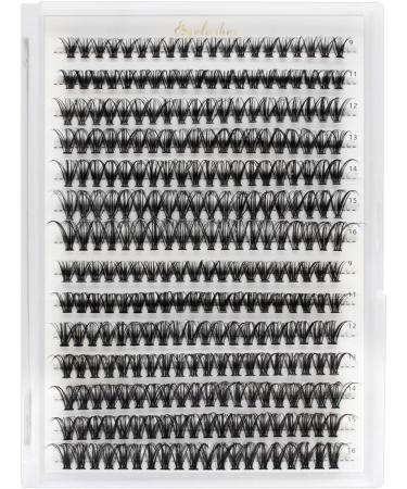 Bransfy False Eyelashes Clusters 280pcs DIY D Curl Long Individual Lashes - Faux Mink Lash Extensions 9-16mm Mix (30D+40D) - Buy Online on GoSupps.com