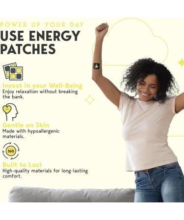 Klova Energy Patches - Boost Wakefulness with Caffeine Green Tea Peppermint & Vitamins B3 & B6 | International Shipping Available - Buy Online on GoSupps.com
