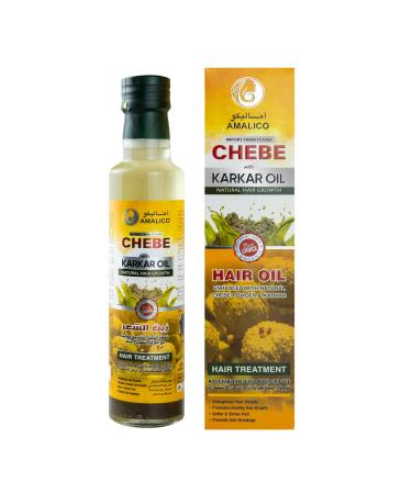 2-in-1 Karkar Oil & Chebe Powder for Hair Growth - 100% Natural African Chebe Powder for Hair Growth - Enhanced with Olive oil  Ostrich Oil and Essential oils - Big Volume 8.45 FL OZ