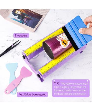 Purple Cup Cradle - Hand-Free Foam Cup Holder with Measurements for Tumblers, Glasses, Bottles - Cuptisserie Storage Accessory Base - Buy Online on GoSupps.com