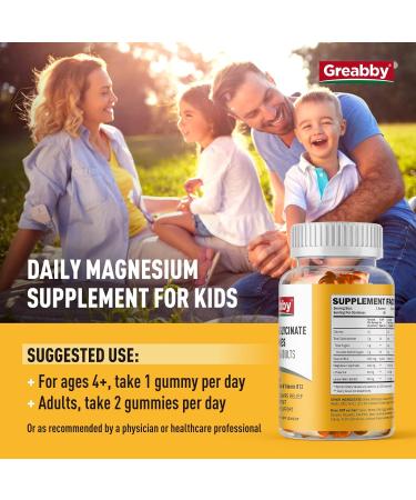 Mag Glycinate Gummies with Vitamin B12 for Kids & Adults - Stress Relief & Sleep Support (60 Count) - Buy Online on GoSupps.com