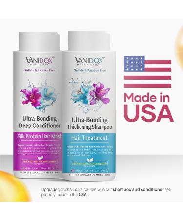 Silk Therapy Hair Shampoo & Conditioner Set - 16 fl oz | Boost Shine Smoothness & Moisture for Dry Weak Hair | International Shipping Available - Buy Online on GoSupps.com