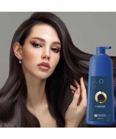  ETUCYNG Dye Shampoo - Caviar Hair Coloring Instant Hair Dye Shampoo Colored Hair Shampoo Black Hair Dye Shampoo 500 ml Colour Shampoo - Buy Online on GoSupps.com