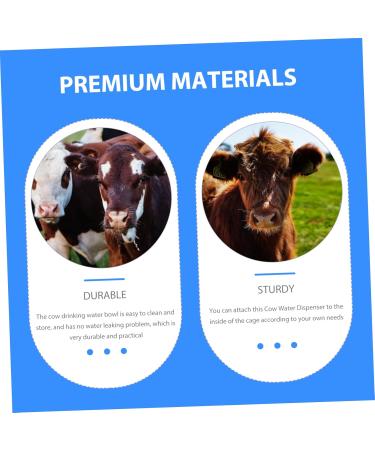 Angoily Stainless Steel Water Fountain Goat Waterer Goat Feeder Cattle Drinking Bowl Chicken Water Feeder Sheep Drinking Bowl Farm Drinker Cow Watering System Poultry Water Cups The Cow - Buy Online on GoSupps.com