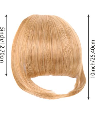 Clip in Fringe Clip in Fringe High Temperature Fiber Clip in Bangs with Temple Hair Fake Flat Bangs Front Face Fake Fringe for Women Girl Style2 - Buy Online on GoSupps.com