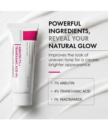 Arbutin 7% + Tranexamic Acid 4% Cream 70 000ppm Arbutin & 40 000ppm TXA Niacinamide Formula Helps Reduce the Look of Dark Spots for a More Even Radiant Tone Hydrating Facial Moisturizer 1.76 Oz 1.76 Ounce (Pack of 1) - Buy Online on GoSupps.com