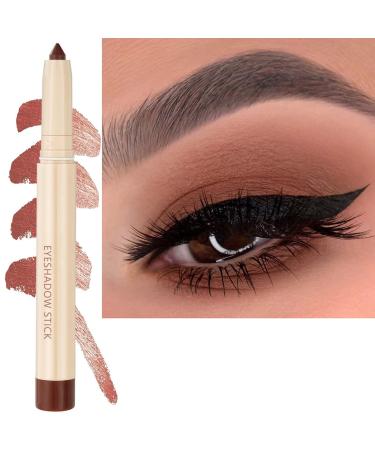 Eyeshadow Stick Makeup Cream Shimmer Smooth Glitter Eyeshadow Pencil  Hypoallergenic Waterproof Long Lasting Eyeshadow  Create High-Impact  Multi-Dimensional Eyes Look (Cocoa Matte  17)