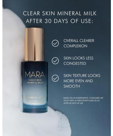 MARA Clear Skin Mineral Milk | Non-Toxic Plant-Based Anti-Aging Serum | Retinol Alternative for Moisturizing & Exfoliating (1 oz | 30 ml) - Shop Now - Buy Online on GoSupps.com