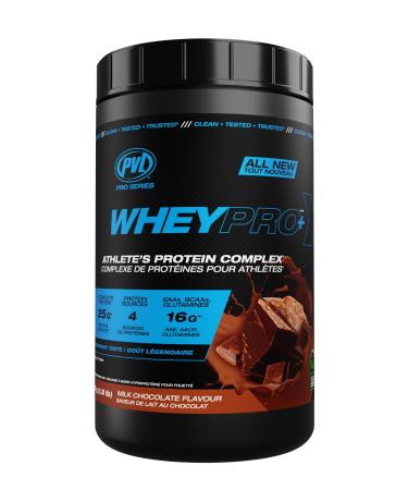 PVL Pro Series Whey Pro+ | Athlete's Protein Complex | 4 stage complete Protein shake - Milk Chocolate - 840 G Chocolate 840g