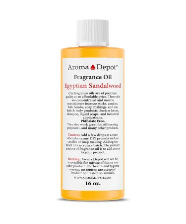 Egyptian Sandalwood 16 oz. Fragrance Oil I Perfume I Skin Oil I Scented Oil. DIY Projects Such as Candles Bath Bombs Body Butters Creams & Lotions. Few Drops in The Diffuser Burners or Warmers.