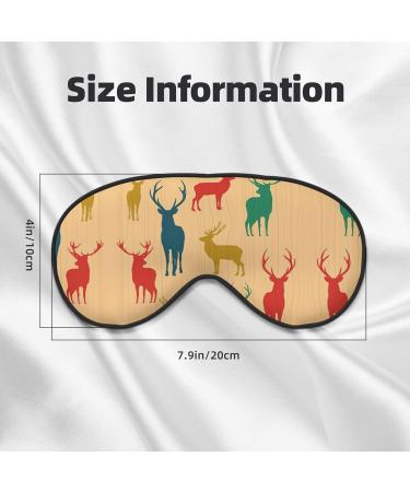SSIMOO Deer Show Soft Sleep Eye Mask - Breathable Black Eye Patch for Travel & Relaxation | Perfect Gift for Women - Buy Online on GoSupps.com