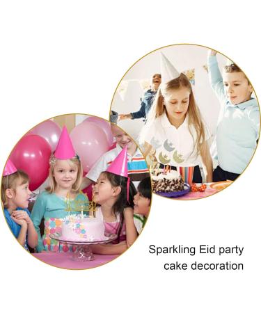 8 Pcs Eid Mubarak Cake Topper Glitter Paper Star Moon Birthday Cupcake Toppers Muslim Mubarak Glitter Cake Decorations Eid Mubarak Glitter Cupcake Topper Pick for Birthday Party - Buy Online on GoSupps.com