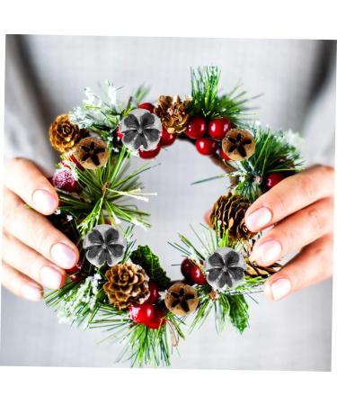 HOMSFOU 175 Pcs Christmas Wreath Decoration Red Berries Pine Needles Fake Fruit Home Decor Bouquet Flower Picks Diy Crafts Photography Eucalyptus Fruits Dried Fruit Self Made Ornaments Assorted Colorx5pcs 2.2x2.2cmx5pcs - Buy Online on GoSupps.com