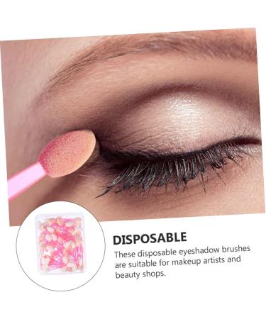 Mikinona 50pcs Double Ended Eyeshadow Brush Eyeshadow Cosmetic Eye Shadow Brush Emulsion - Buy Online on GoSupps.com