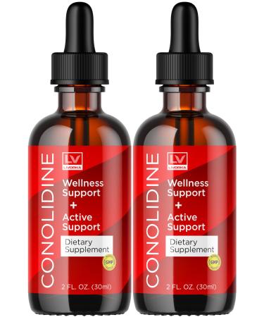 LIVORKA (2 Pack Conolidine Drops Conolidine Conolidine Liquid Conolidine Natural Conolidine Natural Relief Drops Conolidine Reliever Maximum Conolidine Reviews 2 Bottles for 60 Days