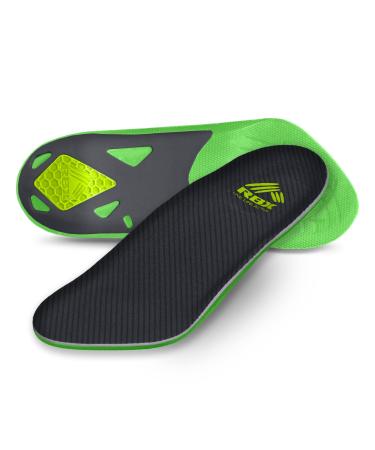 Plantar Fasciitis Ortho Insole (Mens) 3/4 Size (Lime)