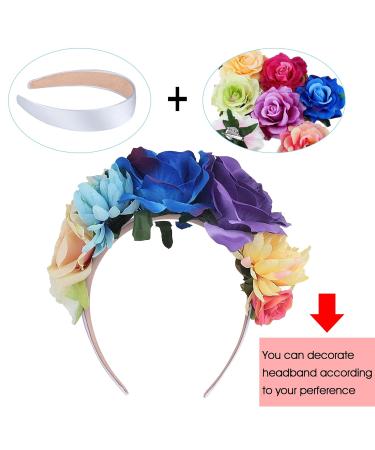 SIQUK 12-Pack Wide Satin Headbands for Women & Girls - 3 cm DIY Hairbands in 12 Dark Colors - Ideal for Fashion & Hairstyling - Buy Online on GoSupps.com