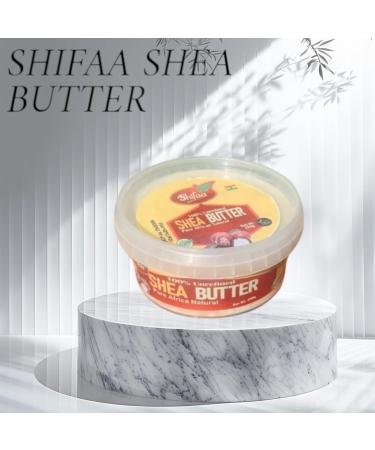 100% Ghana Unrefined Raw African Natural Shea Butter (Shifaa) Golden Smooth Grade A Raw - 250g. Good for Skin Hair Lips Moisturising Scars and Rashes Eczema. - Buy Online on GoSupps.com