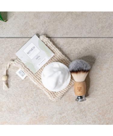 WLDOHO Vegan Shaving Brush with Bamboo Handle | Imitation Badger Hair for Safety Razor Shaving - KAMBOU - Buy Online on GoSupps.com