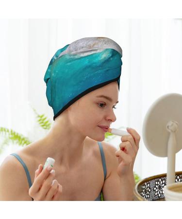 Super Absorbent Beach Microfiber Hair Towel Wrap - Quick Dry Coral Velvet for Long Curly & Thick Hair | Perfect Women's Hair Cap - Buy Online on GoSupps.com