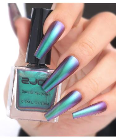 Chameleon Nail Polish Holographic Glitter Nail Polish Shimmer Iridescent Chrome Nail Art Varnish Fantasy Color