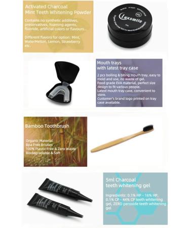 Mr. Black Pro Kit de blanchiment des dents 7 pi ces Charbon actif 100 % naturel limine en douceur les taches tenaces du tabac du vin du caf pour des r sultats plus durables - Buy Online on GoSupps.com